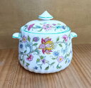 MINTON☆ミントン ハドンホール グリーン シュガーポット 英国製 廃盤品 ヴィンテージ【中古】Y250502006