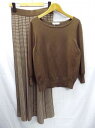 comfy Couture by OFUON★コンフィークチュール/ニットスーツ/長袖ニット&ニットスカート/セットアップ/上下セット//定価¥15400/W6...