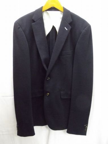 2Bジャケット★ネイビー/紺/メンズ/紳士/50サイズ【中古】K240402TK-19