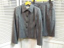 TRUSSARDI★トラサルディ/ジャケット&スカート/スーツ/グレー/シルク&カシミヤ混/W70cm/40サイズ【中古】K220105T