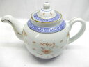 中国 景徳鎮★ホタル焼/ポット/急須/陶器【中古】K250210TK-04
