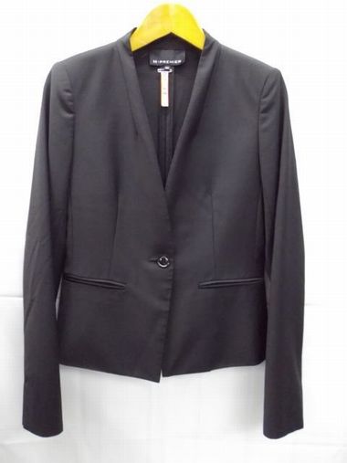 M-PREMIER★エムプルミエ/1Bジャケット＆スカート/セットアップ/春夏スーツ/ブラック/黒/日本製/34サイズ【中古】K240725TK-12