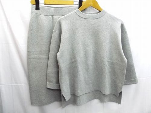 ivory court★アイボリーコート/ベイクルーズ/ニットスーツ/ニット&ニットスカート/セットアップ/グレー/W67cm~【中古】K250205TK-20 ivory court★アイボリーコート/ベイクルーズ/ニットスーツ/ニット&ニットスカート/セットアップ/グレー/W67cm~【中古】K250205TK-20