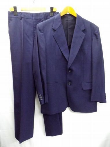 Takashimaya ELFIT★高島屋/春夏 スーツ/ジャケット&スラックス/セットアップ/ネイビー/紺/W76cm【中古】K250128TK-20