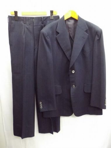 Aoki★青木/スーツ/ジャケット&スラックス/上下セットアップ/ネイビー/W74cm/S〜M位【中古】K250319TK-19