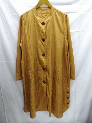 ROSASE CLUB◎ローザスクラブ/スタンドカラー/レインコート/撥水スプリングコート/ナイロン/オレンジ系..