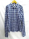 Abercrombie&Fitch★アバクロンビー&フィッチ/チェック柄シャツ/ブルー/青/Lサイズ【中古】K250706TK-03