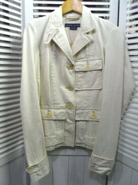 【RALPHLAUREN】★ラルフローレン 生成り 3Bデニムジャケット 2サイズ【中古】K130624013HO-H1
