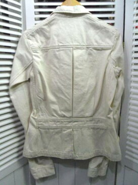 【RALPHLAUREN】★ラルフローレン 生成り 3Bデニムジャケット 2サイズ【中古】K130624013HO-H1