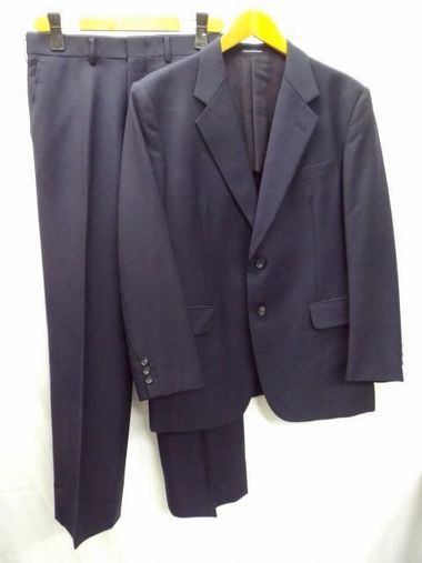 Takashimaya ELFIT★高島屋/スーツ/ジャケット&スラックス/セットアップ/ネイビー/紺/W76cm【中古】K250129TK-18