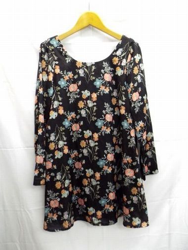 Rakuten - snidel★スナイデル/長袖ブラウス/花柄/ブラック/黒/Fサイズ【中古】K250309TK-19