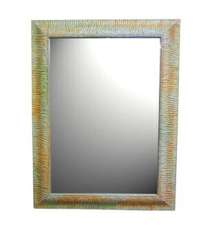 アンティーク調ウォールミラー　マルチカラー　イタリア製　絞模様　【送料無料】
