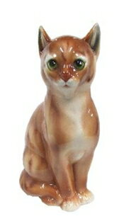 樂天商城 - 猫置物　ねこ　ネコ　キャット　オブジェ　陶器製品　H6-166R　イタリア製【送料無料】