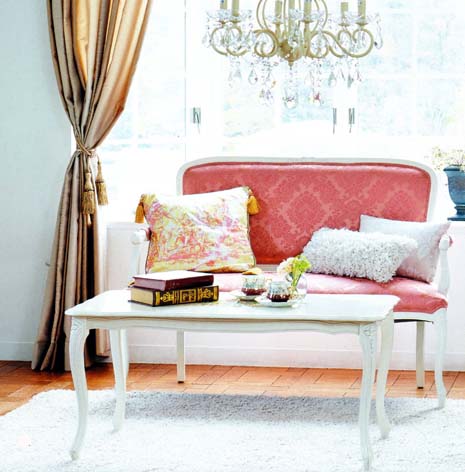 ロココ調ネコ脚クラシック家具 イタリア製 ATTICA アンティーク風　サロンチェア/ラブチェア【送料無料】【輸入家具】