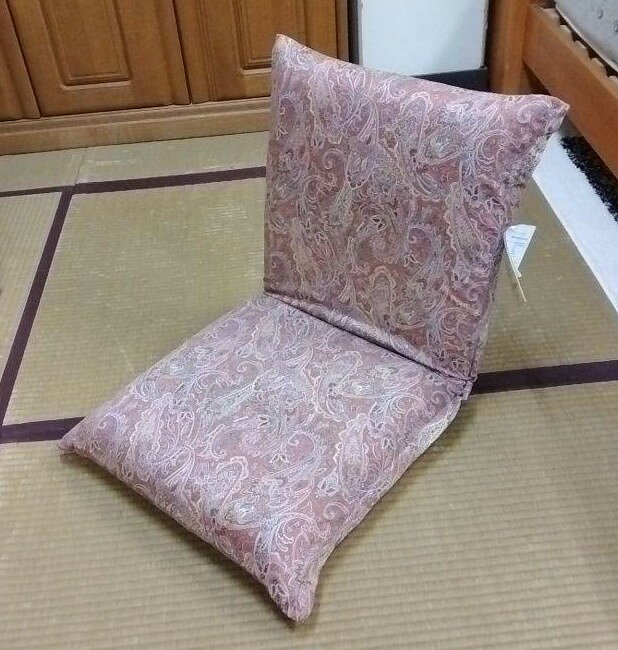 光製作所 ニューオリビア 座椅子 ファブリック座椅子 ペイズリー柄 ファブリック 5段階調整 昭和レトロ【送料無料】 2