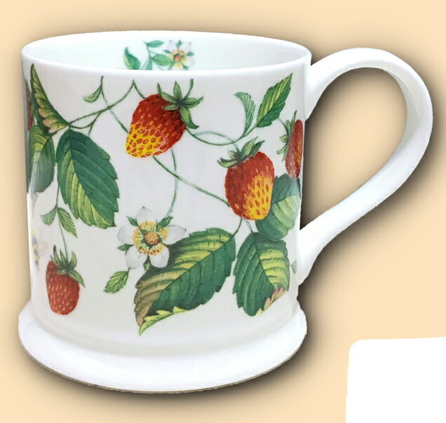 ルドゥーテ　アルペンストロベリー　タンカードマグカップ　ロイ カーカム　ROY KIRKHAM社　イギリス製　英国製品　【送料無料】