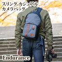 Endurance（エンデュランス）スリング カジュアル カメラバッグ 　ミラーレス一眼からフルサイズまで収納可能な斜め掛けカメラバック 一眼レフ カメラケース カメラバッグ 女子 カメラバッグ ショルダー カメラポーチ おしゃれ カメラバック