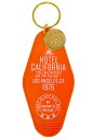 ホテル カリフォルニア キーホルダー オレンジ プラスチック製 HOTLE CALIFORNIA ロサンゼルス アメリカ 西海岸 かっこいい おしゃれ 雑貨 アメリカン雑貨 おしゃれ アメリカン モーテル キーホルダー