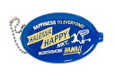 ハレイワ ハッピー マーケット HALEIWA HAPPY MARKET ラバーコインケース キーホルダー 小銭入れ ネイビー ハワイ ノースショア アメリカ ...