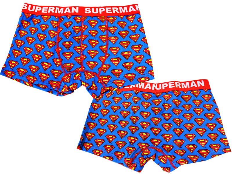 スーパーマン メンズ ボクサーパンツ SUPERMAN お馴染のロゴマーク アメコミ 雑貨 下着 おしゃれ ポップ アメキャラ