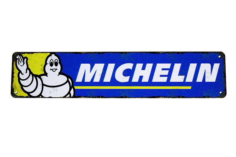 ミシュラン ビバンダム ミシュランマン 横長型 約45センチ レトロ調 MICHELIN アメリカンブリキ看板 ストリートサイン ブリキ看板 アメリカン雑貨 アメリカ タイヤメーカー サインプレート メタルプレート ガレージ 店舗 雑貨 カフェ インテリア