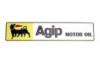 Agip アジップ イタリア石油公団 横長型 約45センチ アメリカンブリキ看板 ストリートサイン ガソリン系 アメリカ ブリキ看板 アメリカン雑貨 アメリカ雑貨 サインプレート サインボード メタルプレート ガレージ ポスター おしゃれ 店舗 看板 カフェ インテリア