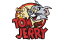 トム&ジェリー ワッペン 仲良しコンビ柄 アイロン接着タイプ TOM & JERRY トムとジェリー 洋服やキャップのカスタムに最適 アメリカ 雑貨 アメリカン雑貨 キャラクター 528円