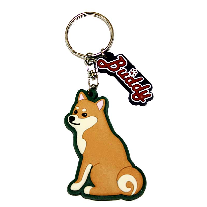 柴犬 雑貨 キーホルダー ラバー製 キーチェーン 犬 ペット かわいい おしゃれ 柴 グッズ