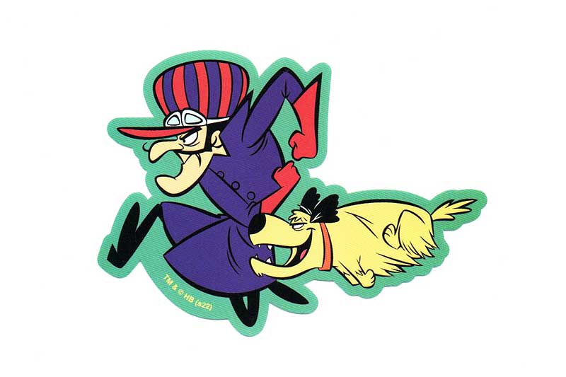 チキチキマシン猛レース ステッカー ダッシュ柄 ブラック魔王 ケンケン ハンナ・バーベラ ワッキーレース ディック・ダスタードリー マットレー グッズ 雑貨 シール キャラクター ポップ