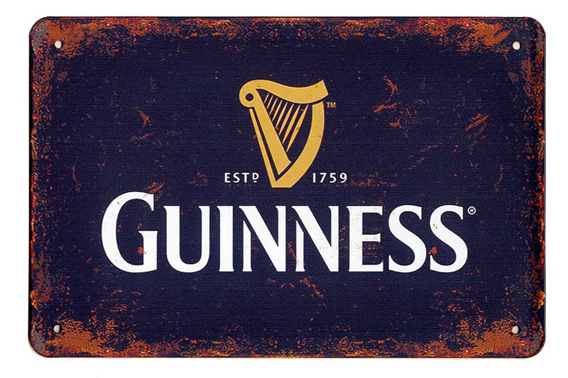 楽天アメリカン雑貨 ベリーベリー【メール便送料無料】ギネスビール ロゴ GUINNESS レトロ調 ミニサイズ お酒系 アメリカンブリキ看板 アメリカ ブリキ看板 アメリカン雑貨 アメリカ雑貨 サインプレート メタルプレート バー カフェ 看板 ガレージ ポスター おしゃれ 店舗 インテリア