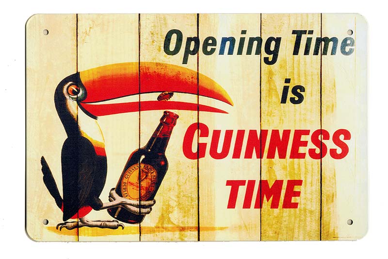 楽天アメリカン雑貨 ベリーベリー【メール便送料無料】ギネスビール GUINNESS TIME 横型 木目調 ミニサイズ お酒系 アメリカンブリキ看板 アメリカ ブリキ看板 アメリカン雑貨 アメリカ雑貨 サインプレート メタルプレート トゥカン バー カフェ 看板 ガレージ ポスター 店舗 インテリア