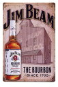 ジンビーム THE BOURBON レトロ調 ミニサイズ アメリカンブリキ看板 ブリキ看板 アメリカン雑貨 アメリカ雑貨 サインプレート メタルプレート バー カフェ 看板 ガレージ 店舗 インテリア