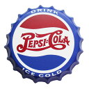 ペプシ コーラ PEPSI オールドロゴ 王冠型 立体看板 直径約30cm アメリカンブリキ看板 アメリカ ブリキ看板 アメリカン雑貨 アメリカ雑貨 サインプレート サインボード メタルプレート カフェ バー 看板 店舗 ガレージ インテリア