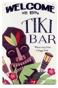 TIKI BAR ティキ・バー WELCOME ミニサイズ アメリカンブリキ看板 メタルプレート アメリカン雑貨 アメリカ雑貨 オールド ハワイ ハワイアン サ...
