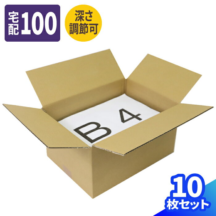 ダンボール 100サイズ 10枚～30枚 (380×270×140〜200)
