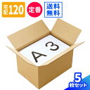 ダンボール 120サイズ 5枚 10枚 (450×310×276) A3 120サイズ ダンボール 段ボール 120 ダンボール箱 宅配120 段ボール箱 梱包...