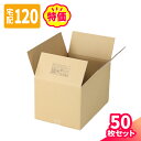 ダンボール 120サイズ 50枚 広告入 (450×310×276) A3 段ボール 120 ダンボール箱 宅配120 段ボール箱 梱包資材 梱包 箱 A3サイ...