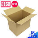 ダンボール 160サイズ 5枚 (600×400×540) 国際郵便 EMS 段ボール 160 ダンボール箱 B3サイズ 段ボール箱 海外発送 梱包用 梱包資材...