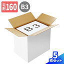 白 ダンボール 160サイズ 5枚 10枚 (600×400×540) EMS 段ボール 160 ダンボール箱 B3サイズ 段ボール箱 梱包用 梱包資材 梱包材...