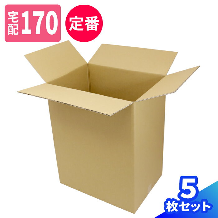 ダンボール 170サイズ ゆうパック最大サイズ 5枚 (550×400×700) 宅配170 箱 ゆうパック 段ボール 170 ダンボール箱 段ボール箱 梱包用 梱包資材 梱包材 梱包 宅配箱 宅配 引越し 引っ越し 衣類 収納 ボックス 家電 大型 大きい 特大 (0687)