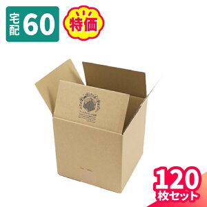 【送料無料】ダンボール 60サイズ 120枚 広告入 (194×194×188) 立方体ダンボール 段ボール 60 ダンボール箱 段ボール箱 立方体 梱包用 梱包資材 梱包材 梱包 宅配60 正方形 箱 200角 小さい 小型 小物 通販 メルカリ 発送 フリマ 正方形 (2046)