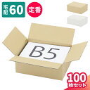 ダンボール 60サイズ 100枚 B5 (270×200×100) 小型ダンボール 60 段ボール 宅配60 箱 ダンボール箱 B5サイズ 段ボール箱 梱包用 梱包資材 梱包材 梱包 宅配箱 宅配 引っ越し 引っ越し用 引越し ヤマト運輸 メルカリ 発送 通販 衣類 収納 本 書籍 (5407/5414)