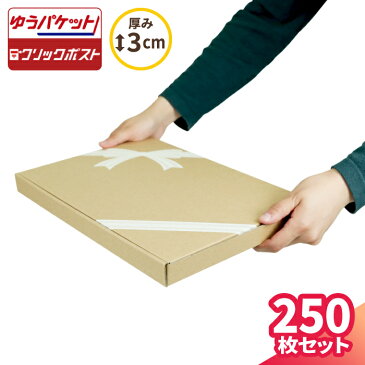 ゆうパケット 箱 リボン柄 ケース 319×227×27 【250枚】 | ダンボール 60サイズ かわいい 段ボール 箱 ダンボール箱 段ボール箱 ゆうパケット 箱 クリックポスト ゆうメール 梱包資材 メール便 定形外 小型 デザイン おしゃれ ギフト ボックス 母の日 父の日 (5436)