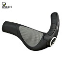 【セール】ERGON エルゴン 自転車 パーツ グリップ GP3 ロング/ロング ラバー素材 滑り止め 角度調節可能 ショートバーエンド付 ブラック