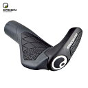ERGON エルゴン 自転車 パーツ グリップ GS2 滑り止め加工 グラスファイバー製 ショートバーエンド付 ブラック