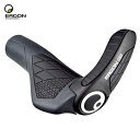 ERGON エルゴン 自転車 パーツ グリップ GS3 滑り止め加工 グラスファイバー製バーエンド付 ブラック