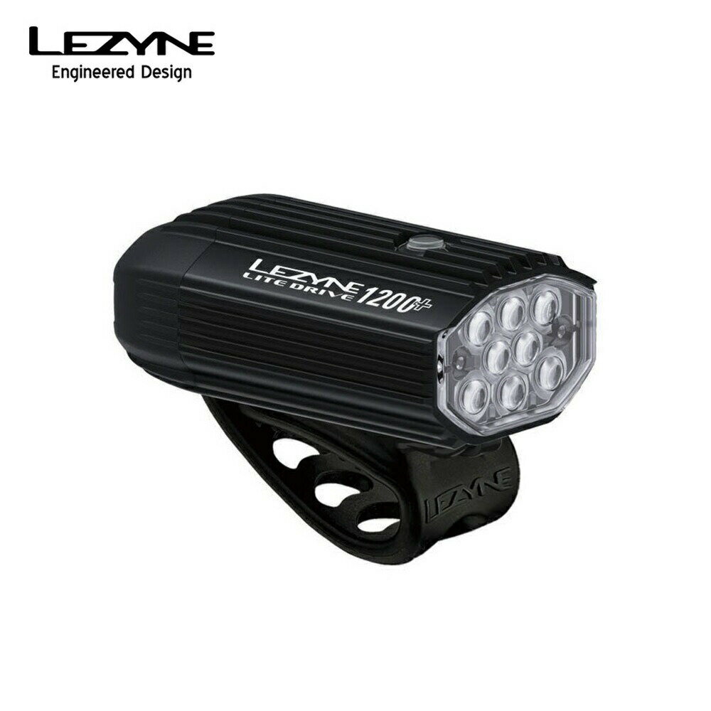 LEZYNE レザイン 自転車アクセサリー ライト LITE DRIVE 1200＋ プラス 57-3502212042 コンパクト 高出力 高寿命 ロングライド 1200ルーメン 充電タイプ 防水 急速充電 2A対応 ブラック