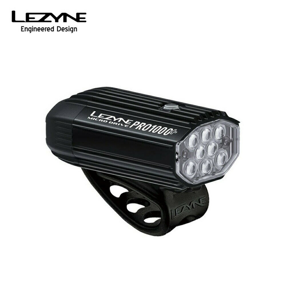 LEZYNE レザイン 自転車アクセサリー ライト MICRO DRIVE PRO 1000 57-3502310042 コンパクト 高寿命 高出力LEDライト 1000ルーメン 充電タイプ 防水 ブラック