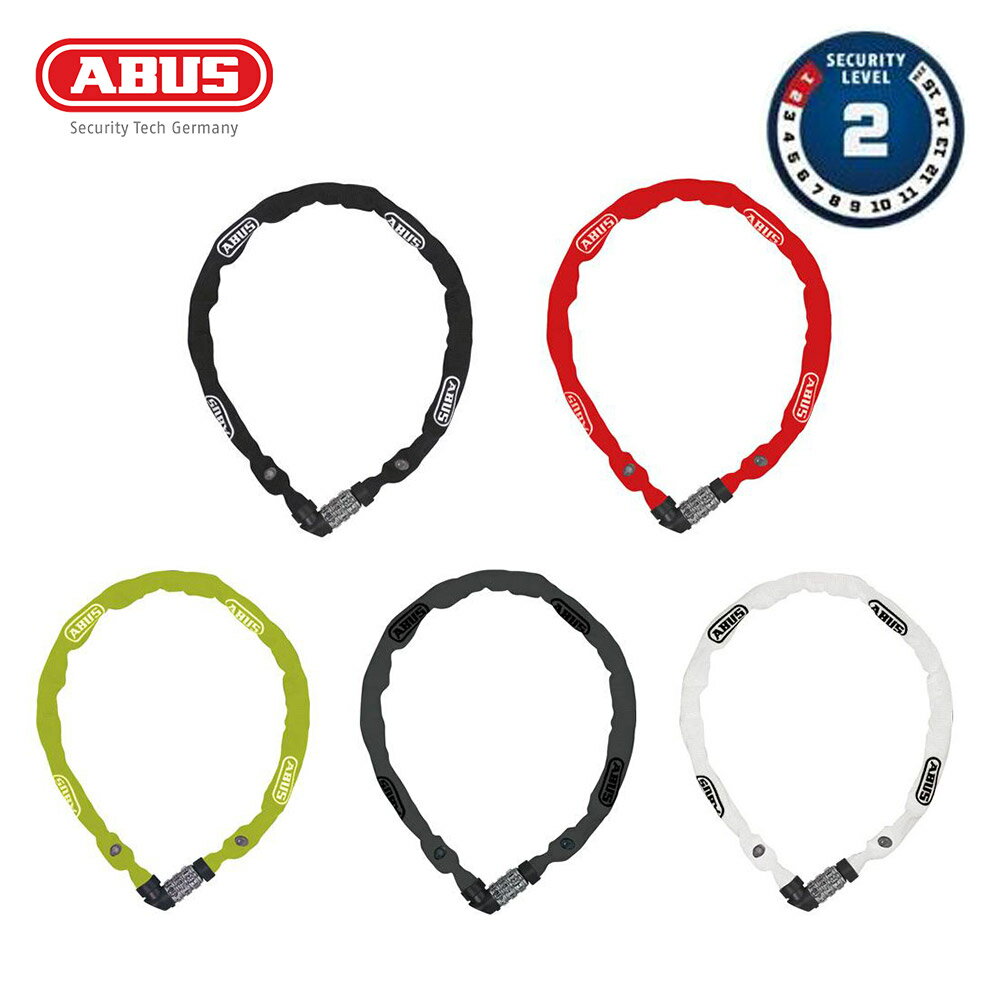 【10 OFF】ABUS アブス 自転車 バイク ロック チェーンロック ABUS 1200/110 ダイヤル式 全長110mm チェーン 4mm コンパクト 軽量 自転車用 バイク用 鍵 カギ 盗難防止