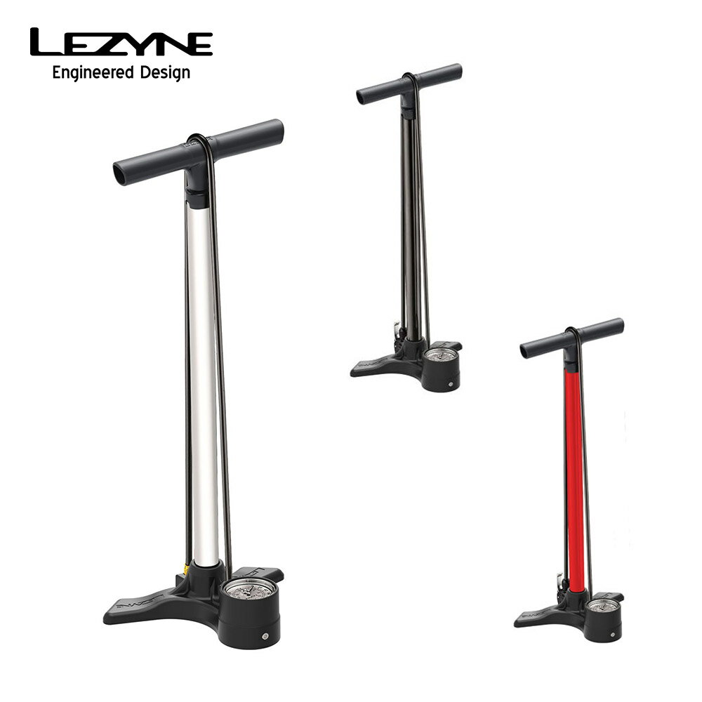 LEZYNE レザイン 自転車 メンテナンス 空気入れ MACRO FLOOR DRIVE DV フロアポンプ デュアルバルブヘッド 仏式 米式 直径2.5インチゲージ 57-4210400001 57-4210400002 57-4210400006